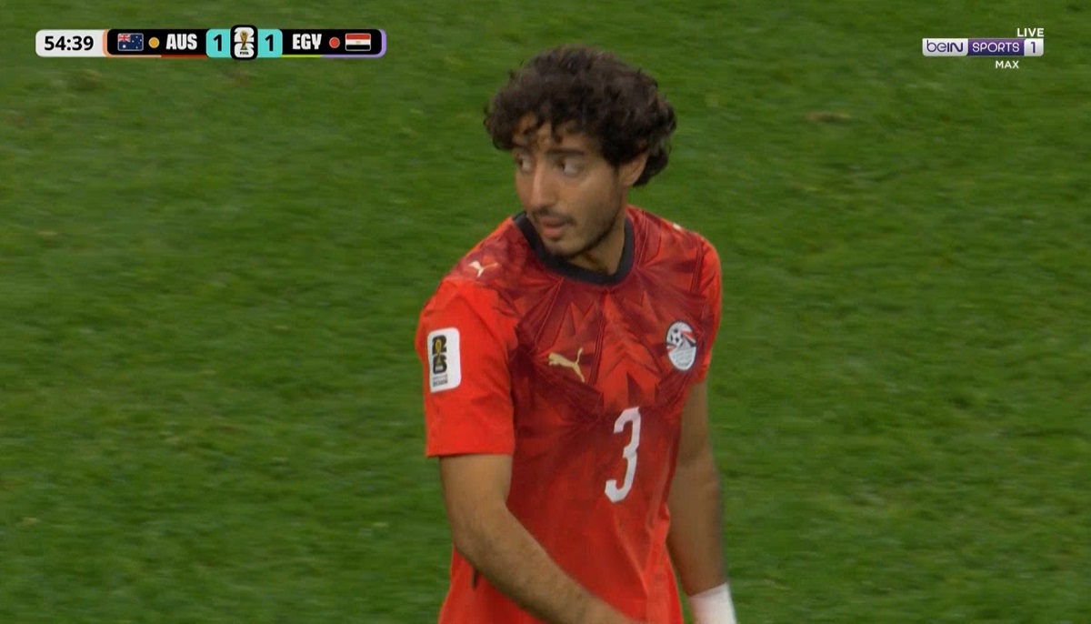 هدف محمد هاني العكسي في مباراة مصر واستراليا