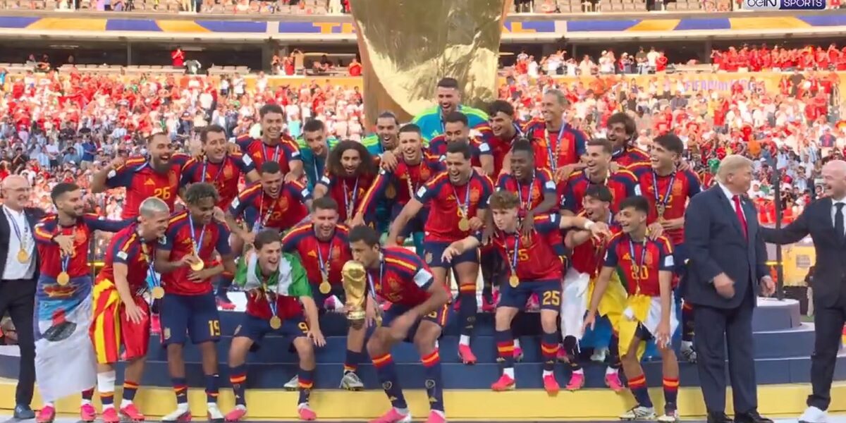 مراسم تتويج اسبانيا بطلأ لكاس العالم 2026