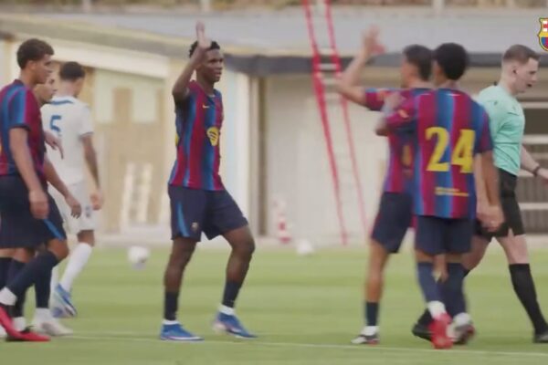 مشاهدة أهداف مباراة برشلونة ويوروبا (4-1) مباراة ودية  بجودة HD