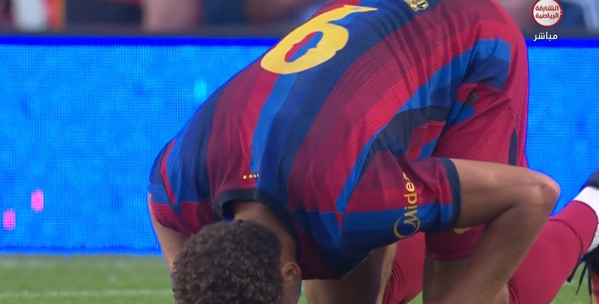 هدف حمزة عبد الكريم في مباراة برشلونة وبرمنجهام سيتي الودية