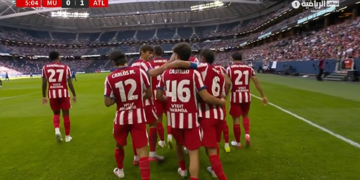 اهداف مباراة مانشستر يونايتد واتليتكو مدريد الودية