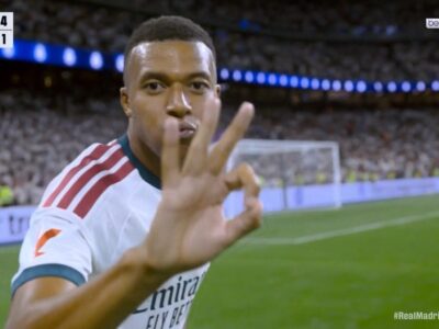 هاتريك مبابي في مباراة ريال مدريد وريال سوسيداد بالدوري الاسباني
